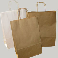 Paper packets with handles (kraft packets)