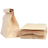 Paper bags for take-out products