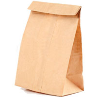 Paper bags without handles