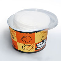 Standard soup containers with lids