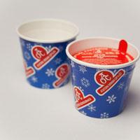 Branded paper cups for ice - cream