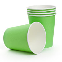 Branded paper cups for cold drinks